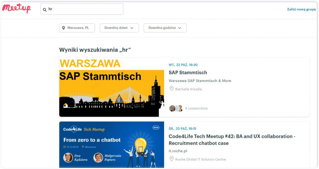 jak dotrzeć do kandydatów pasywnych: meetupy